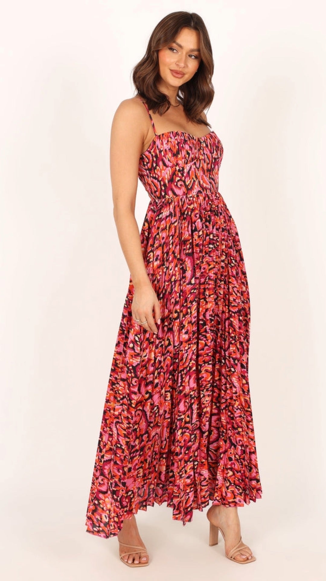 Ashanti Pleated Maxi Dress