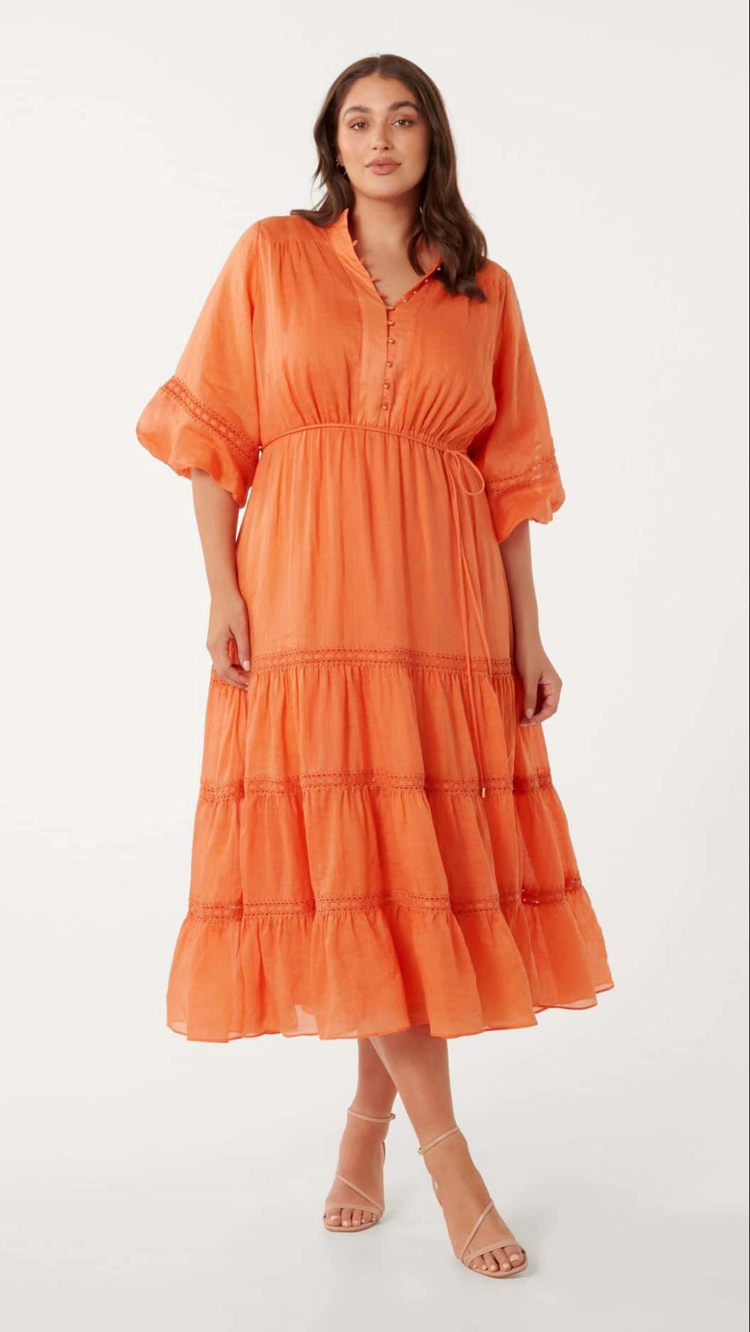 Melanie Curve Trim Insert Midi