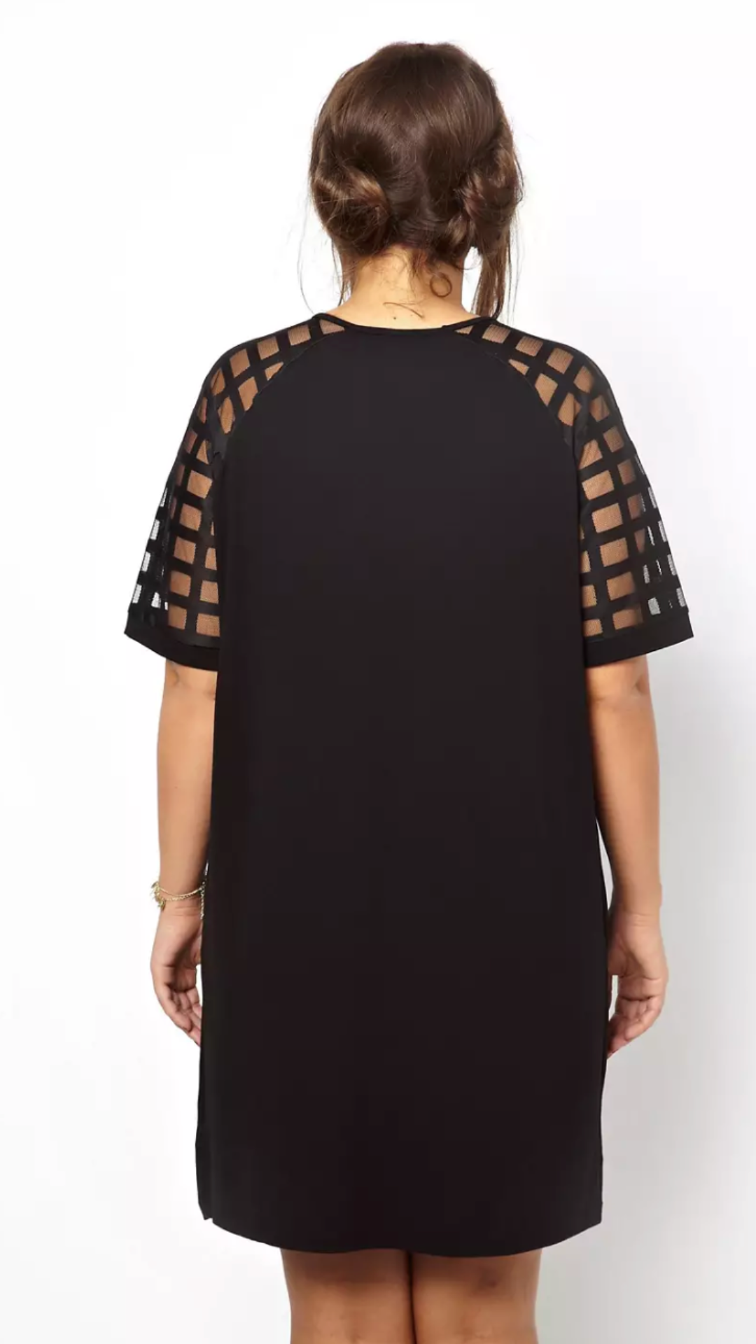 Caged Sleeve Dress