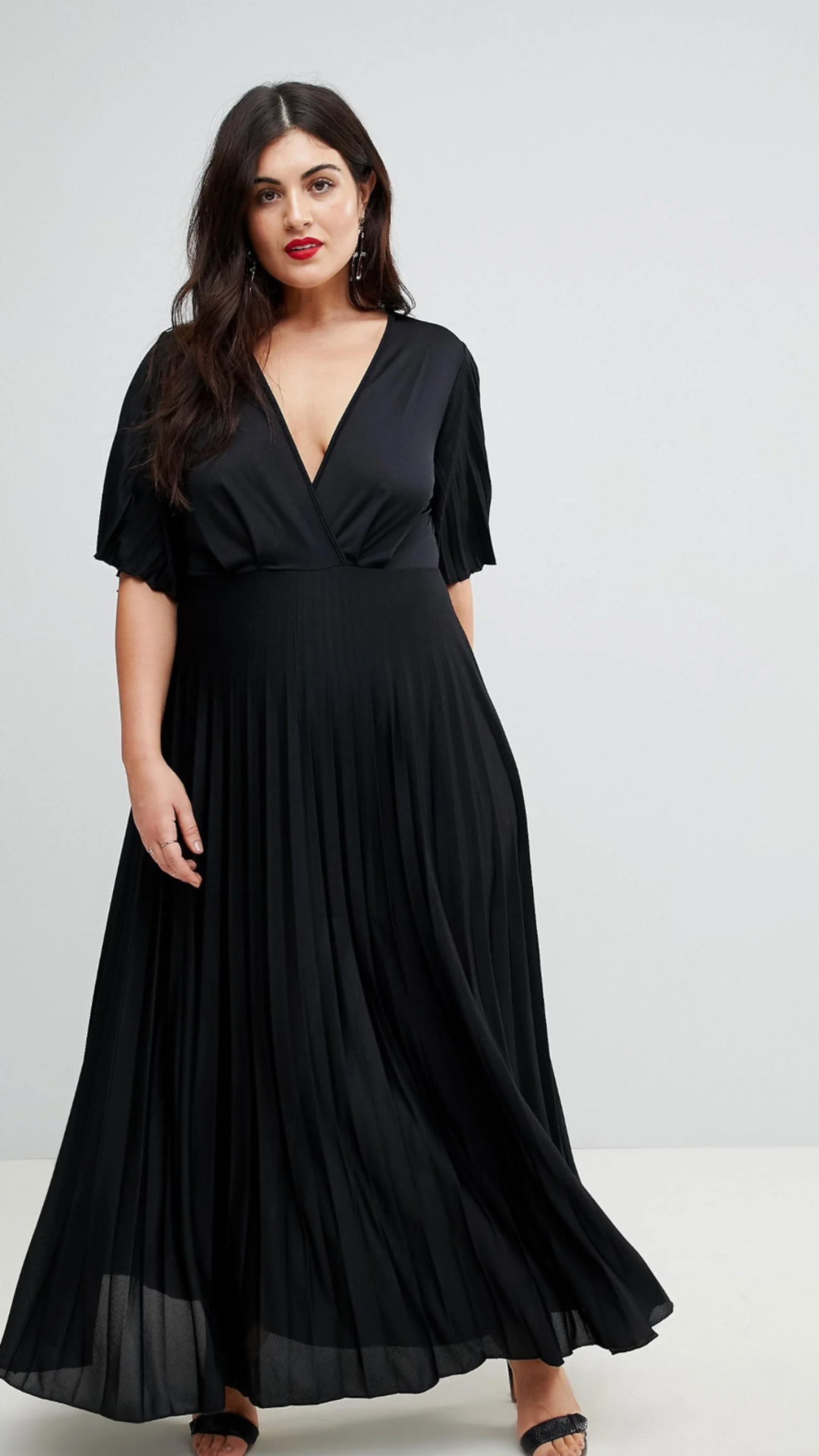 Kimono Pleated Maxi Dress
