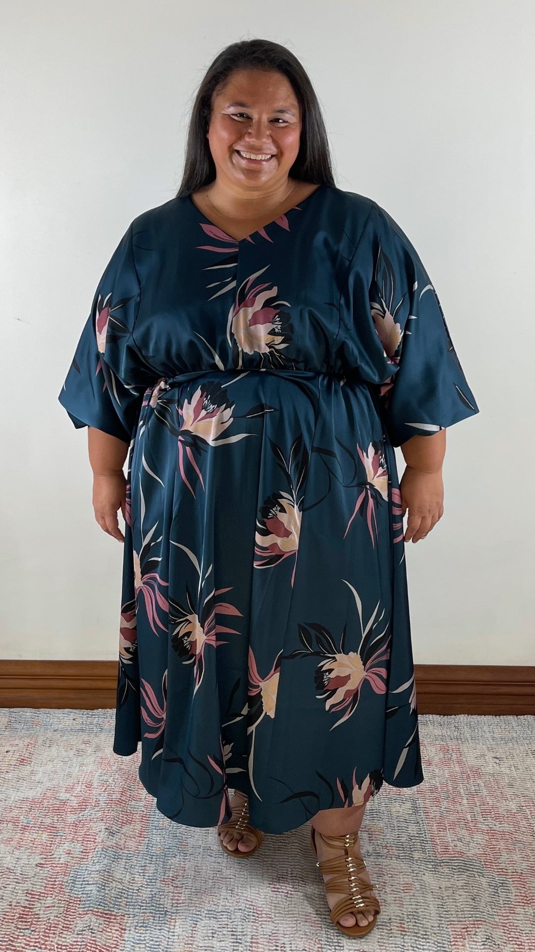 Floral Drape Dress
