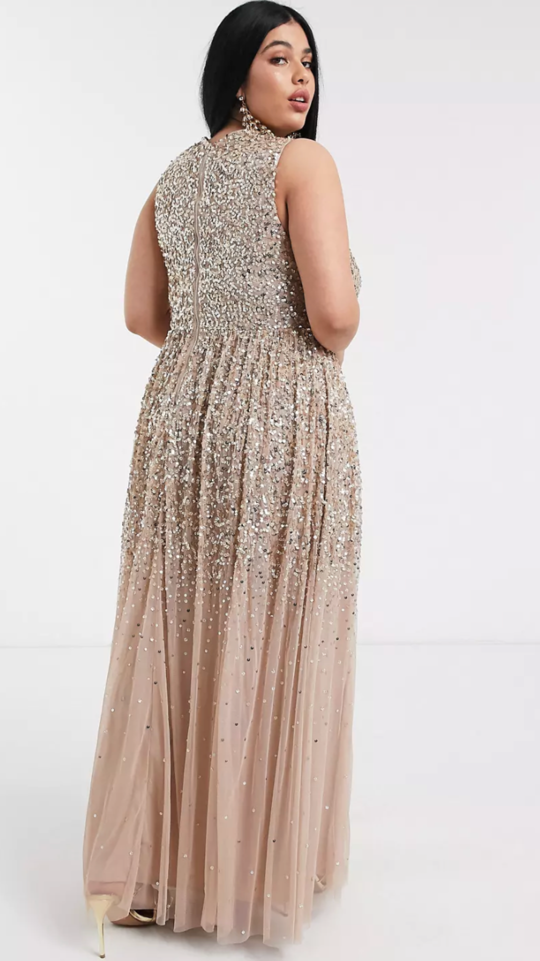 Delicate Scattered Sequin Dress