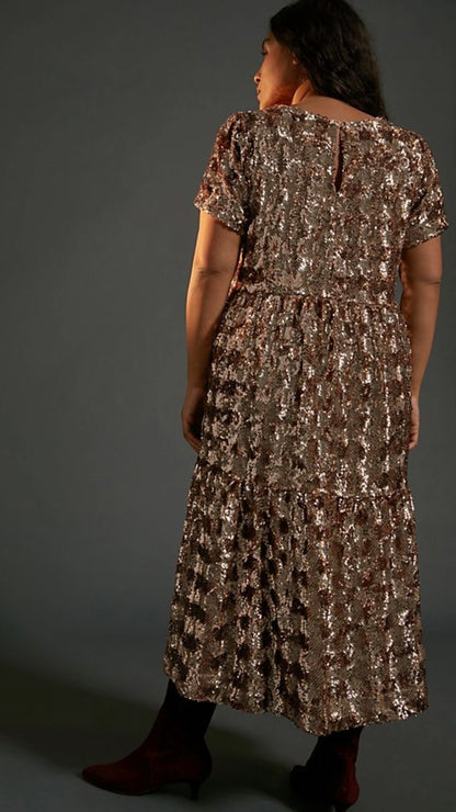 Bernadette Sequined Midi Dress