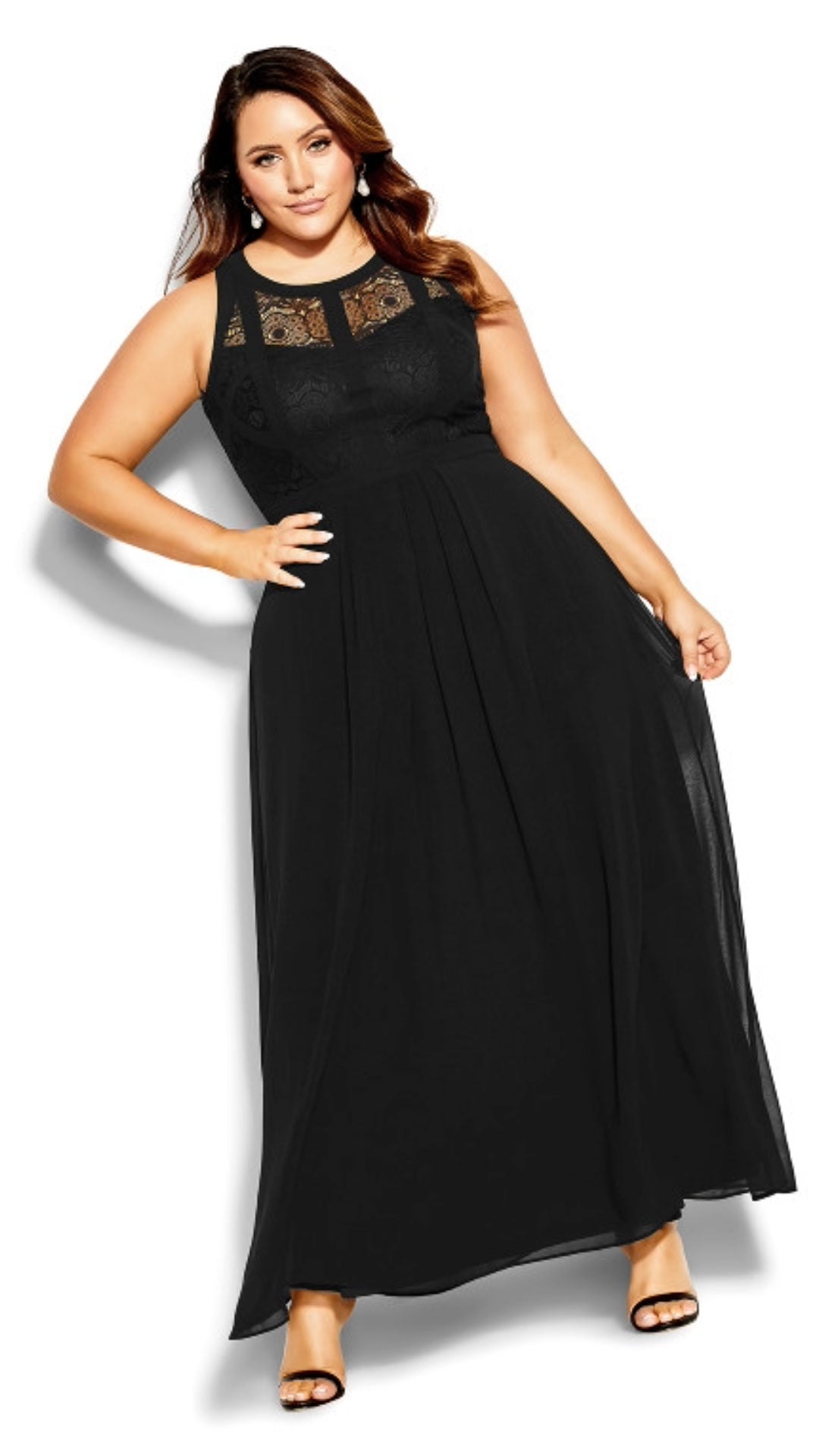 Lace Racer Back Dress