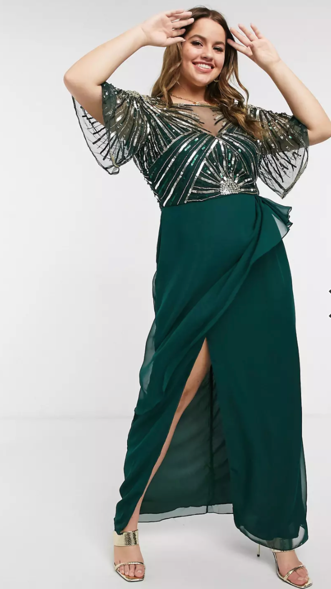 Ruched Side Detail Maxi Dress
