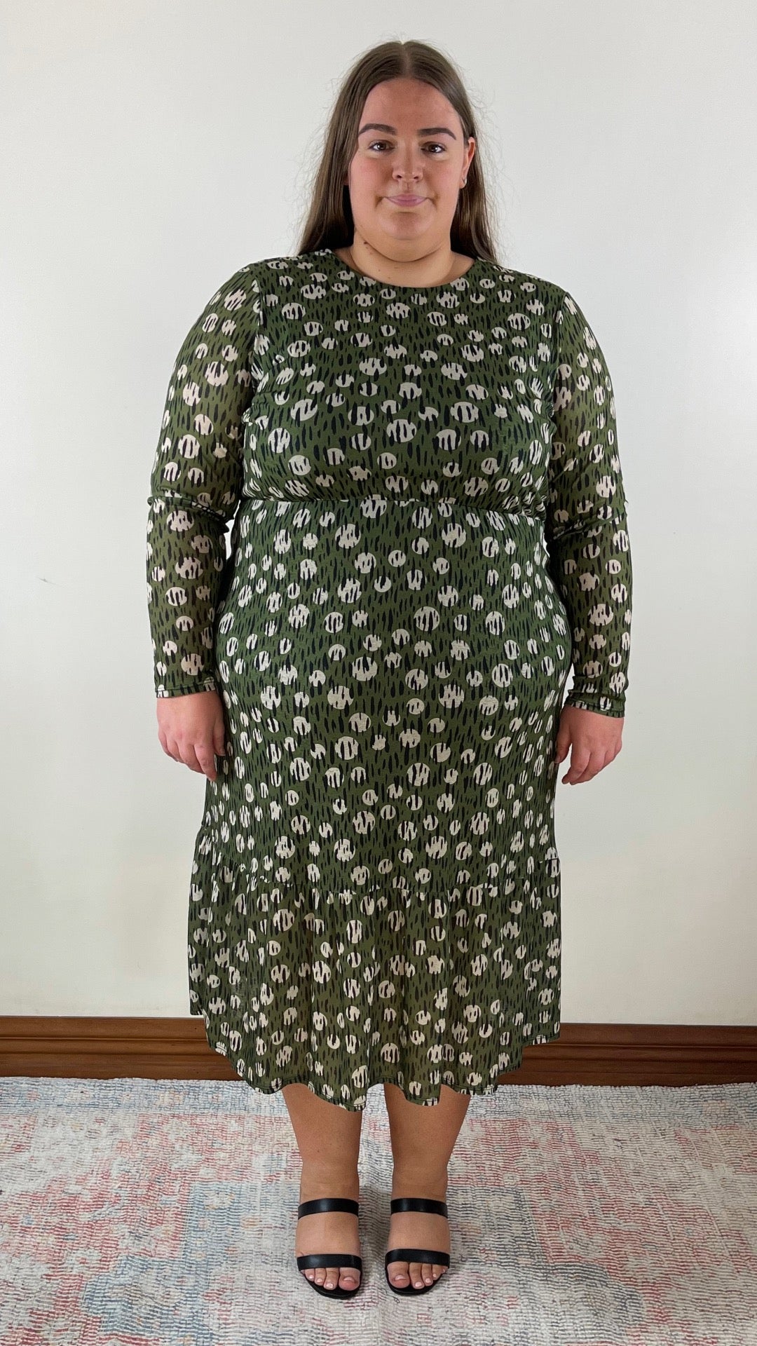 Moon Leopard Midi Dress