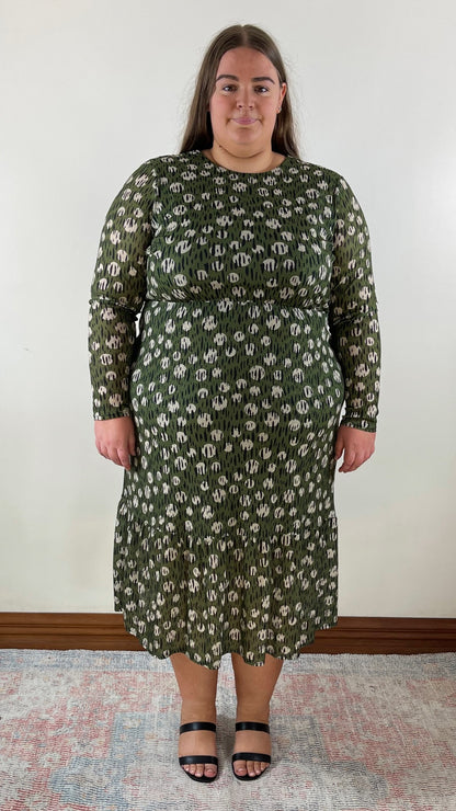 Moon Leopard Midi Dress
