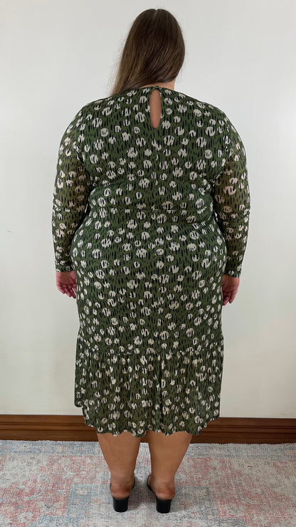 Moon Leopard Midi Dress