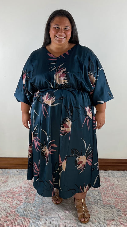 Floral Drape Dress
