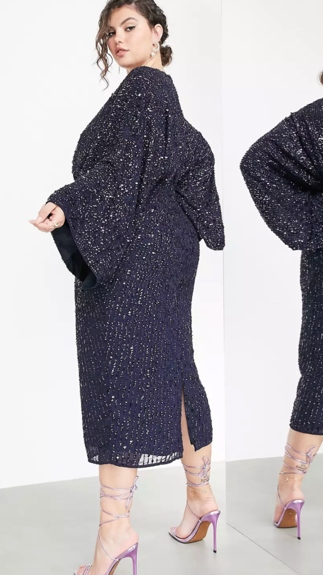 Sequin Kimono Dress